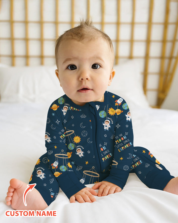 Gerippte Babykleidung mit individuellem Foto - Weich &amp; Skizzenhaft