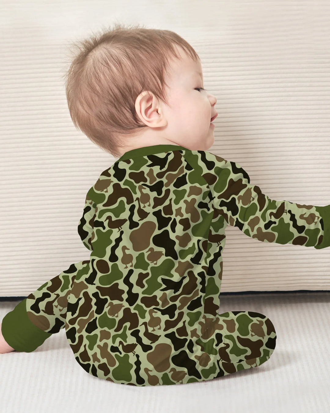 Mallard Duck Hunting Camouflage Bamboo Convertible Zippy