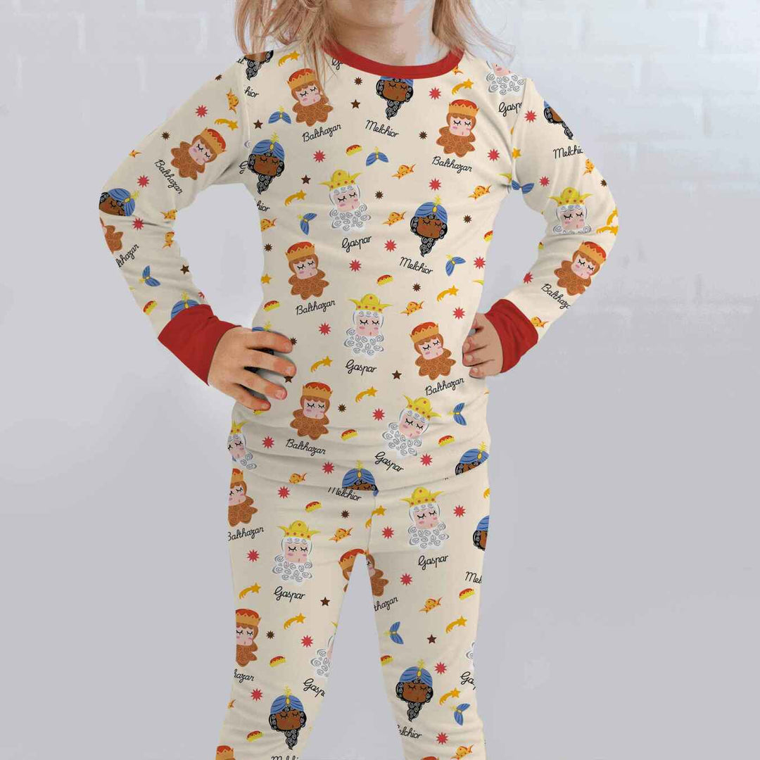 Tres Reyes Magos Two Piece Long Sleeve Pajama Set