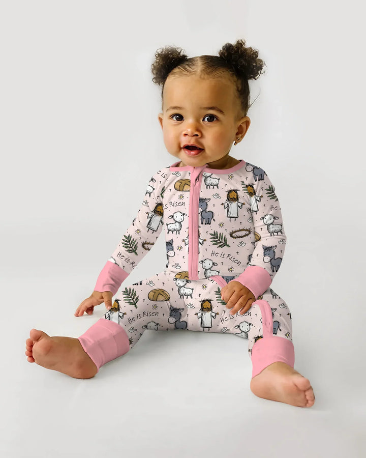 He Is Risen Easter Family Matching Convertible Zippy