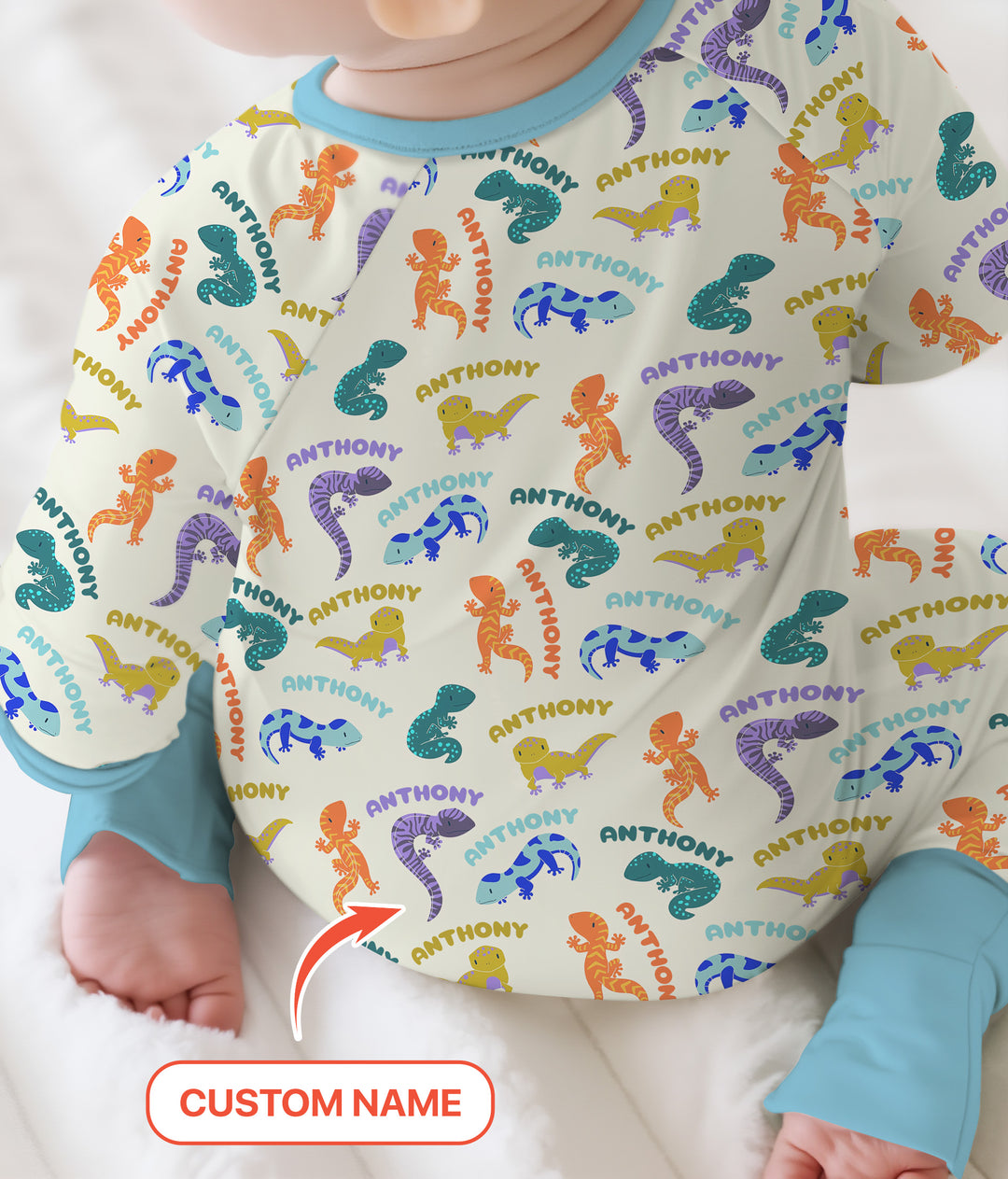 Custom Name Little Salamander Convertible Zippy