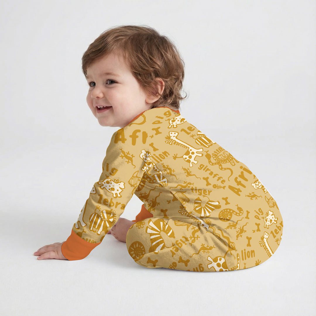 Handdrawn African Animals Convertible Zippy