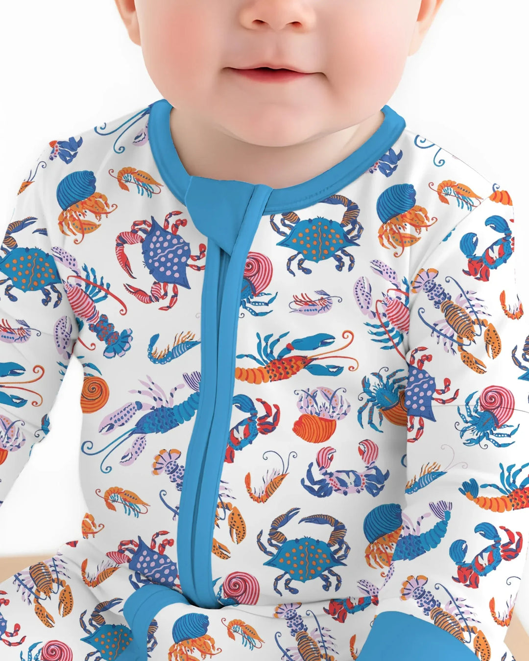Crustacean Nation Family Matching Bamboo Convertible Zippy