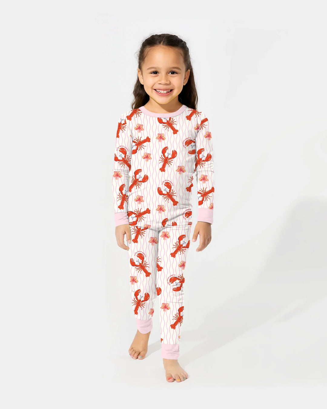 Crawfish Pinch Bamboo Two Piece Long Sleeve Pajama Set