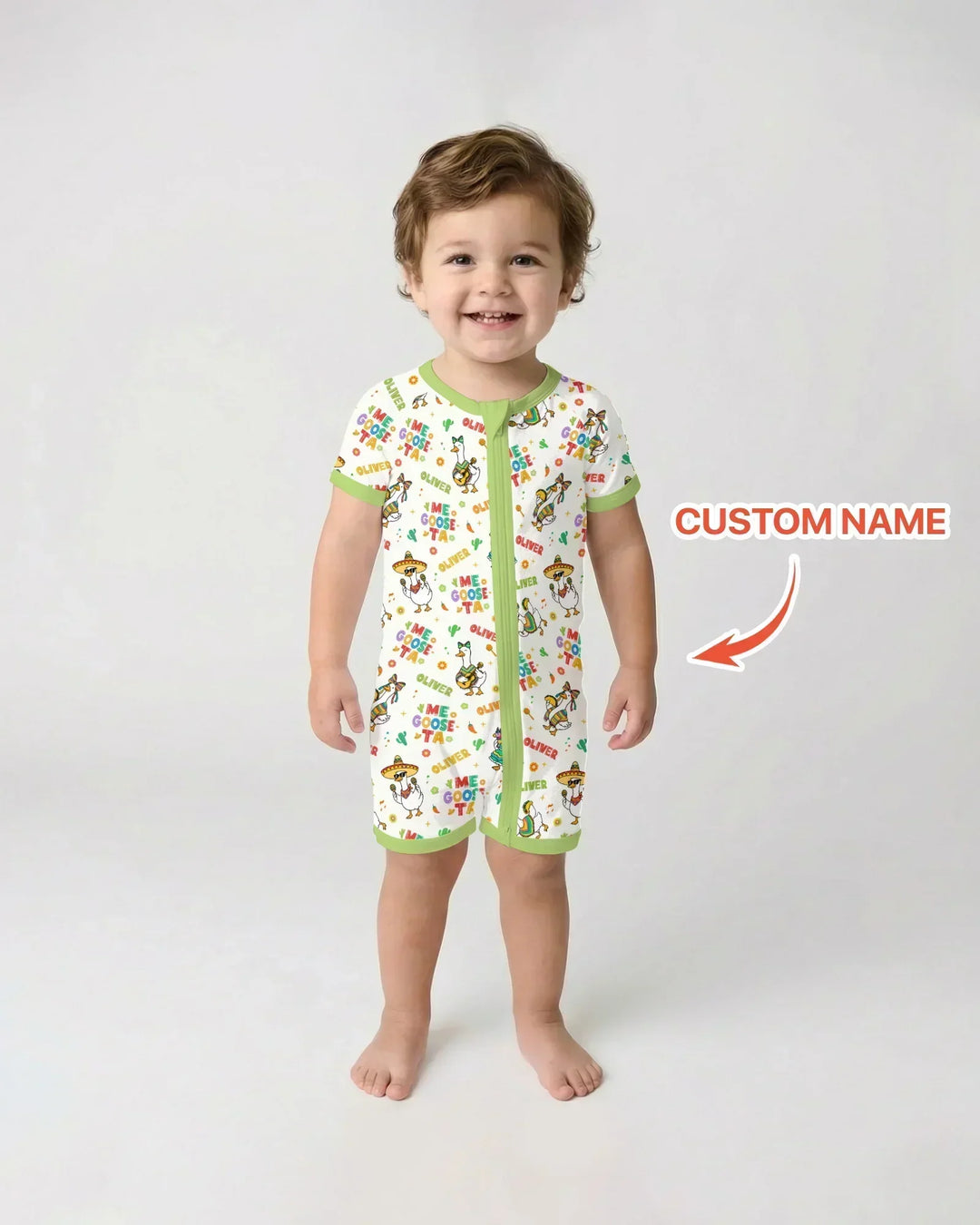 Custom name Me Goose-ta Bamboo Shorty Zippy