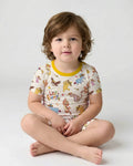 Let's Fiesta Bamboo Two Piece Short Sleeve Shorts Pajama Set