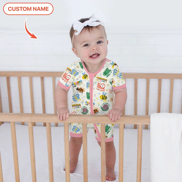 Spring Garden Custom Name Shorty Zippy