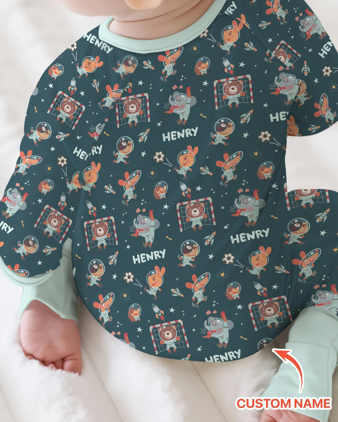 Space Soccer Bamboo Convertible Zippy