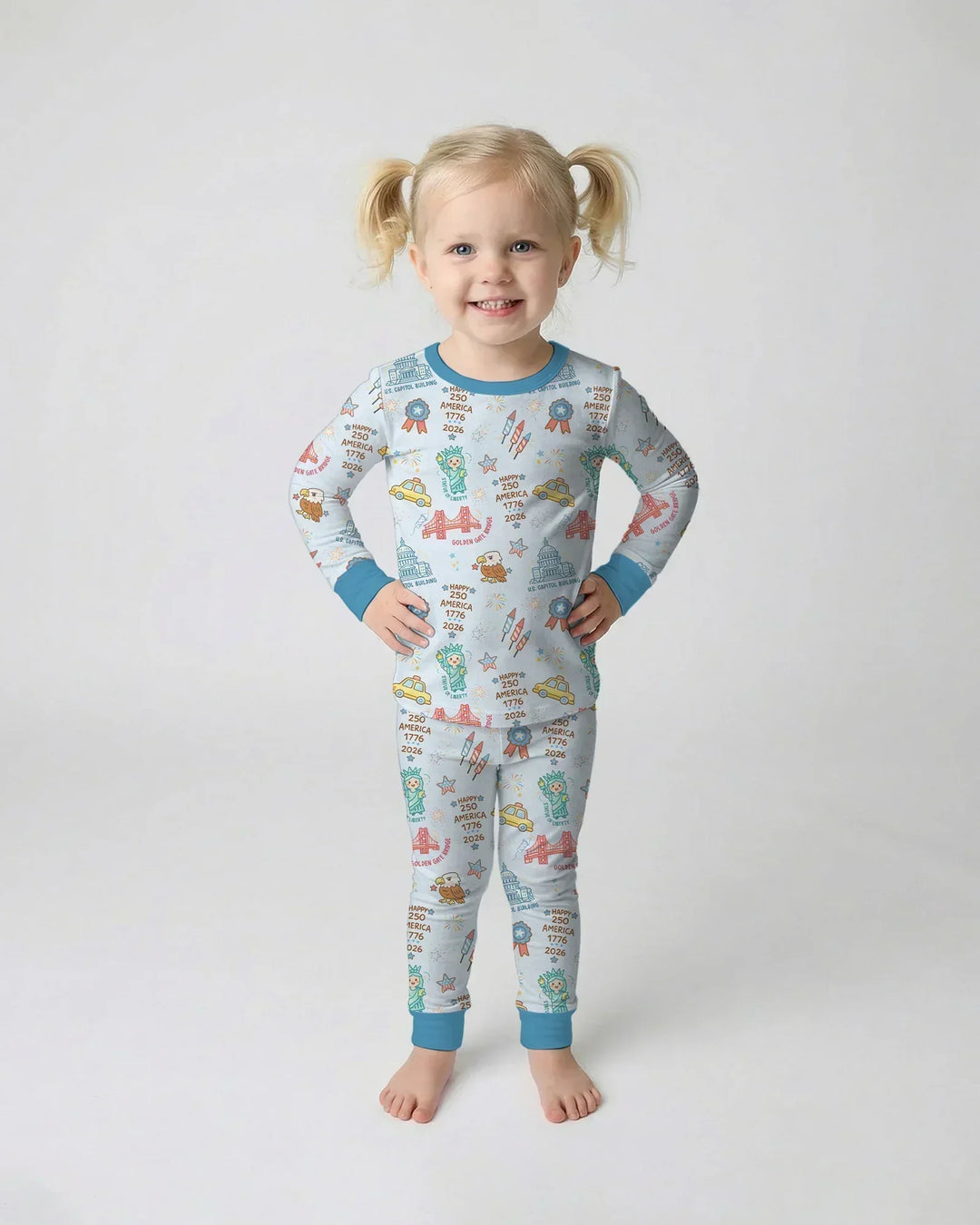 250 Years Of Freedom Two Piece Long Sleeve Pajama Set