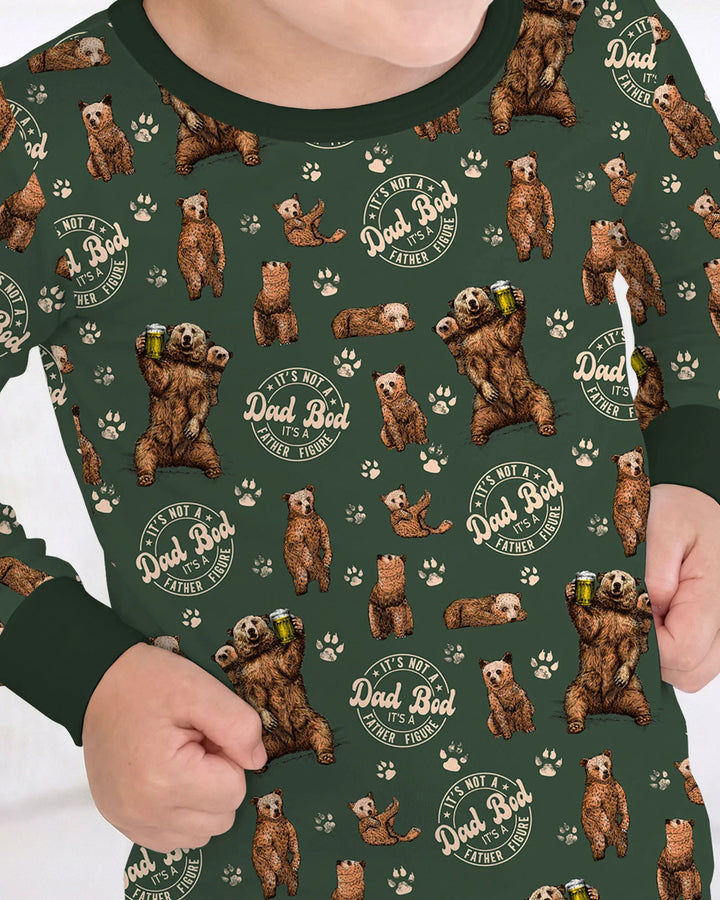 Daddy Bear It's Not A Dad Bod Bamboo Two Piece Long Sleeve Pajama Set