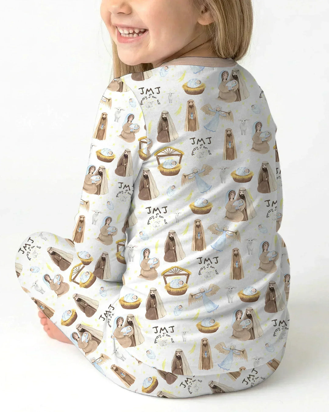 Holy Family Two Piece Long Sleeve Pajama Set
