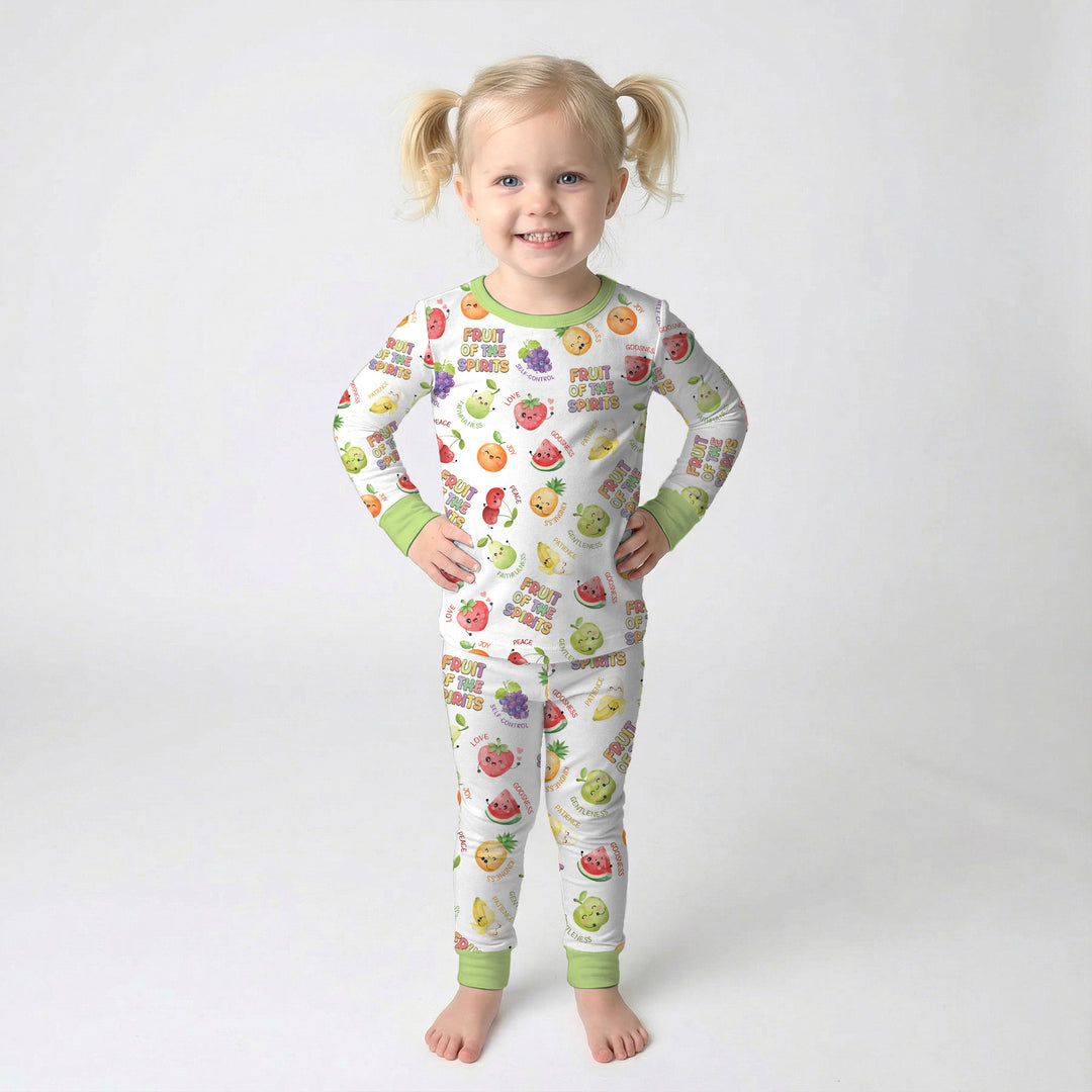 Fruit of the Spirit Two Piece Long Sleeve Pajama Set