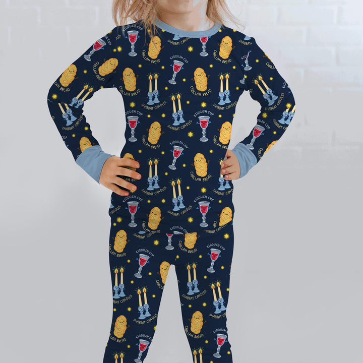 Shabbat Eve Two Piece Long Sleeve Pajama Set