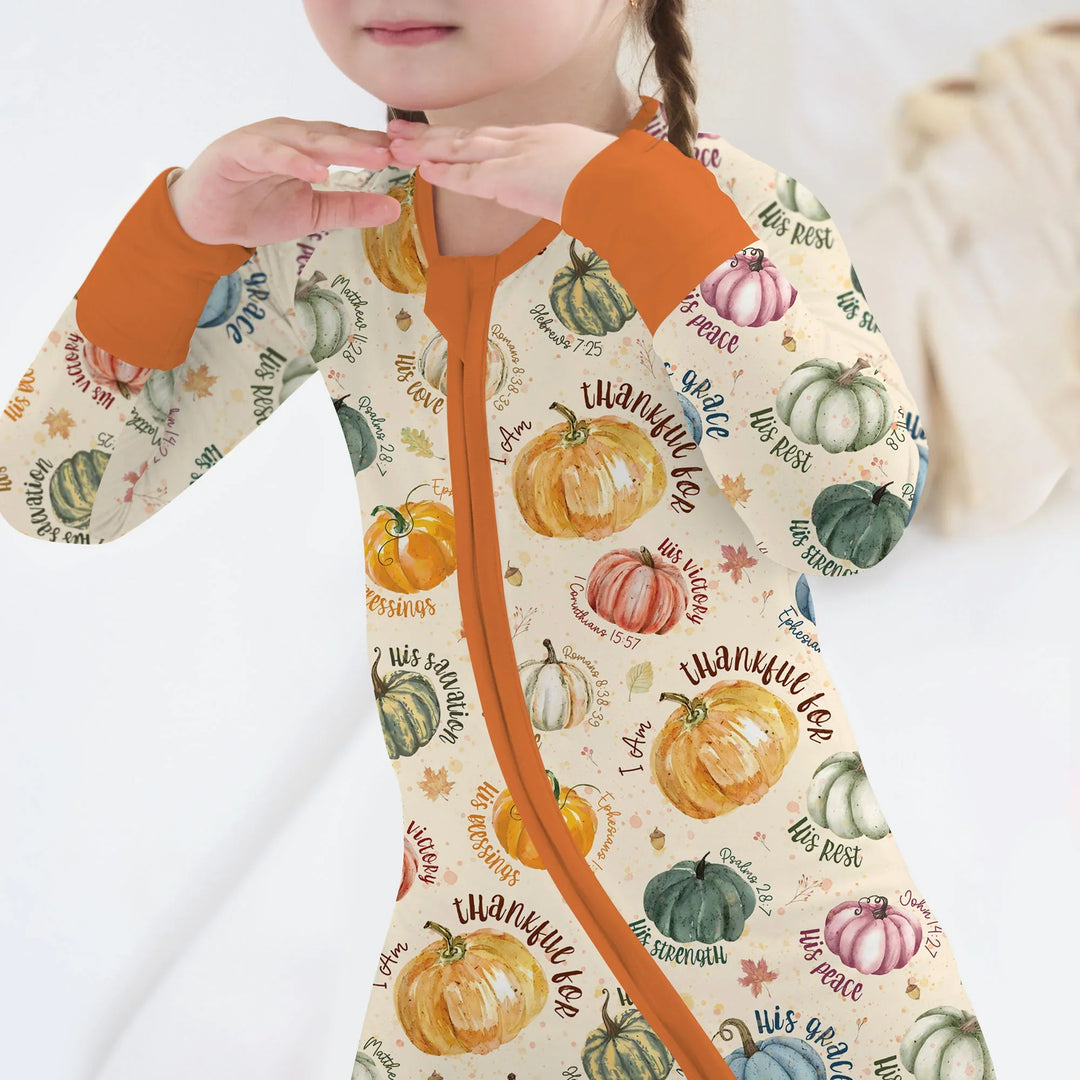 Christian Thanksgiving Convertible Zippy , Christian Thanksgiving Convertible Zippy - 0-3M / Chocolate Brown