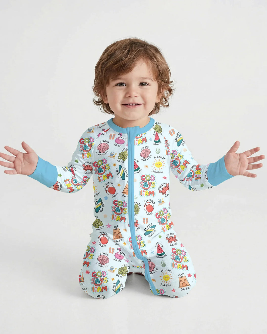 Gerippte Babykleidung mit individuellem Foto - Weich &amp; Skizzenhaft