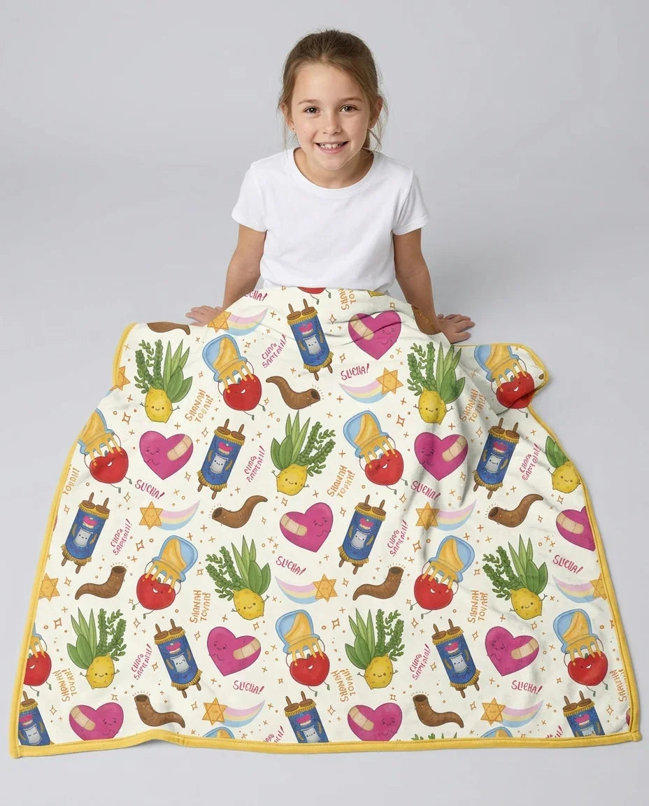 Jewish High Holidays Bamboo Blanket