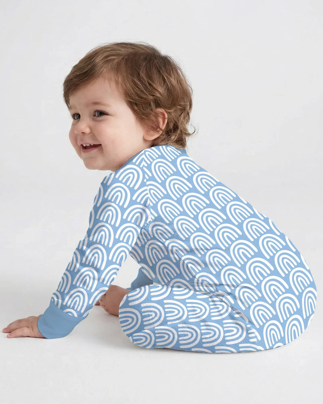 Sky Blue Rainbows Bamboo Convertible Zippy