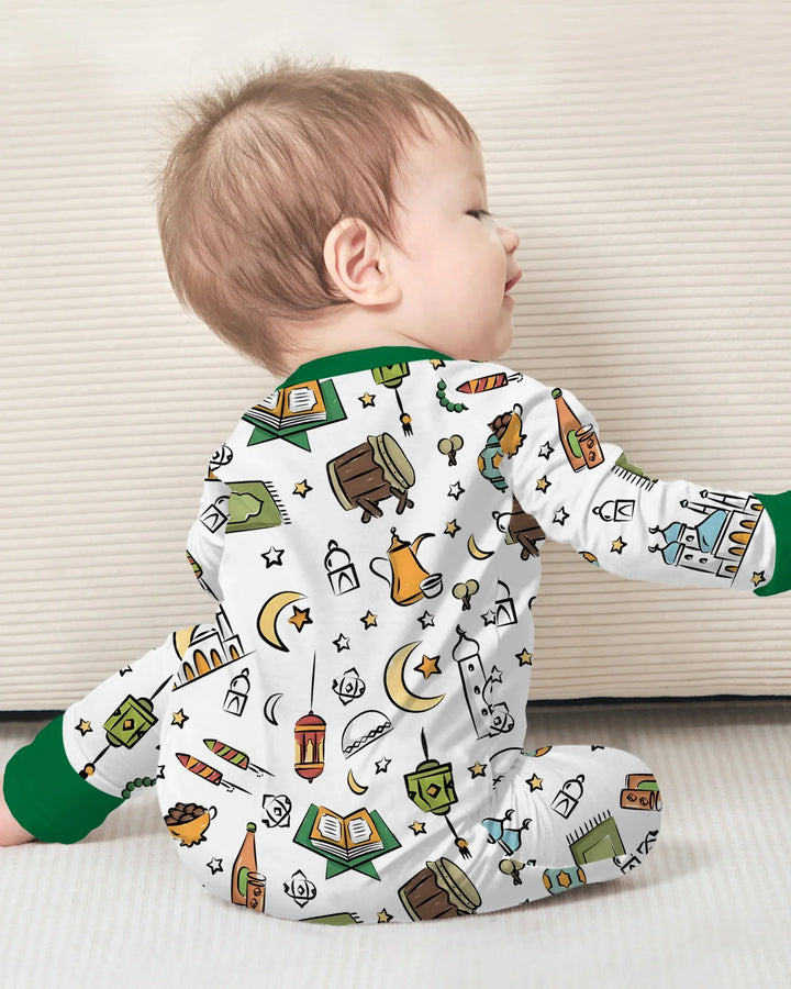 Gerippte Babykleidung mit individuellem Foto - Weich &amp; Skizzenhaft