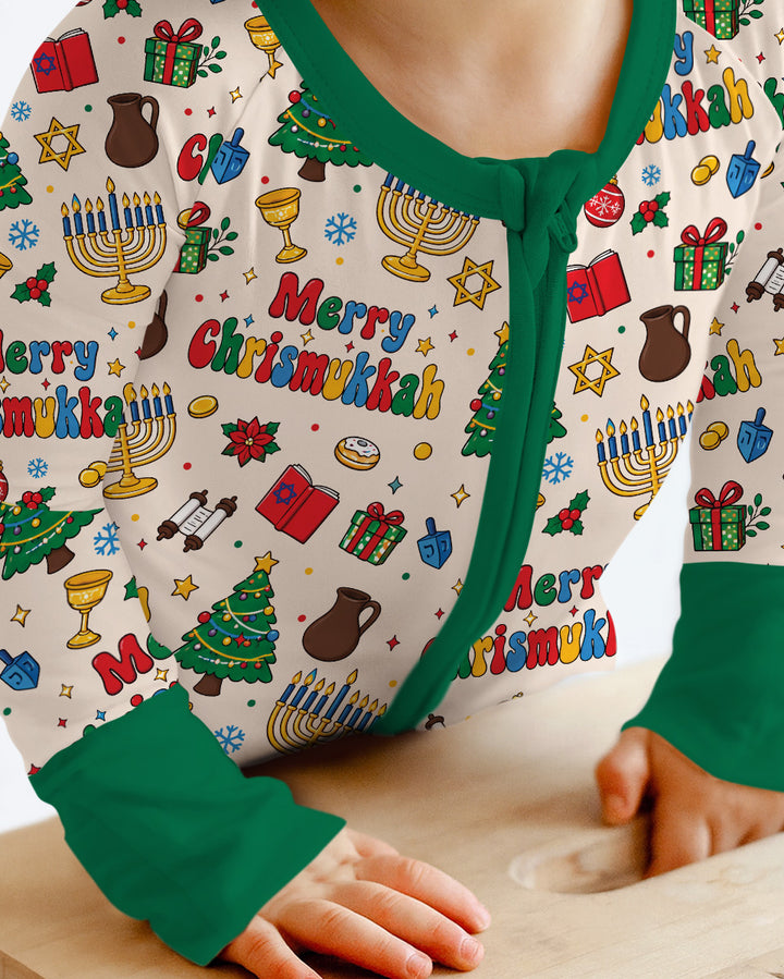 Merry Chrismukkah Bamboo Convertible Zippy