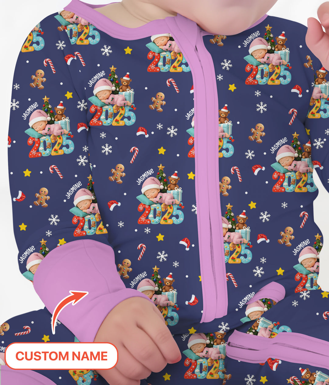 Gerippte Babykleidung mit individuellem Foto - Weich &amp; Skizzenhaft