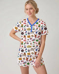 Soccer Cup 2026 Family Matching Bamboo Women Short Sleeve Short Pajama Set