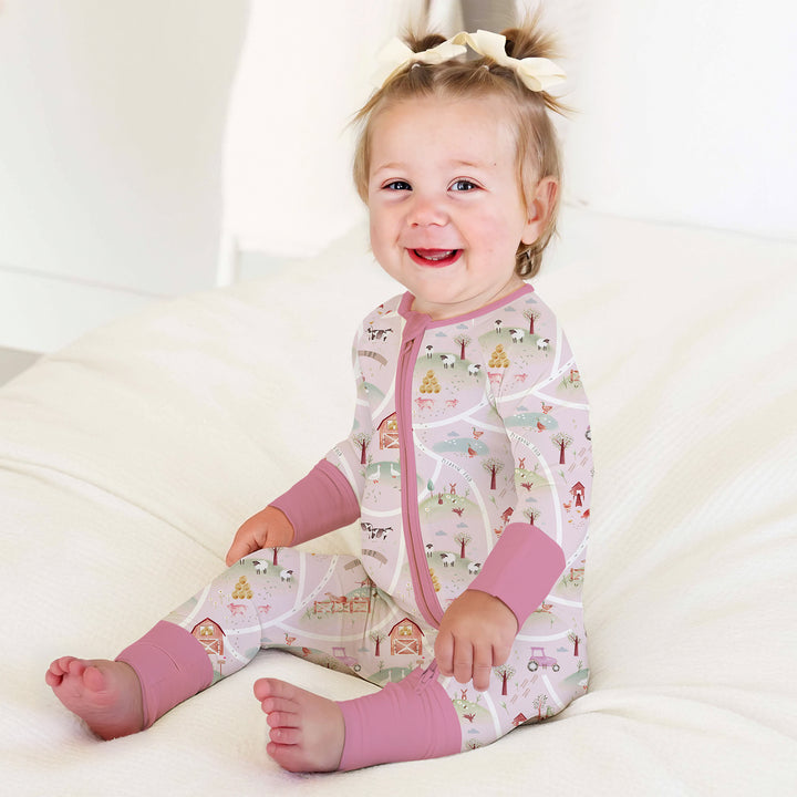 Farm Meadow Convertible Zippered Romper