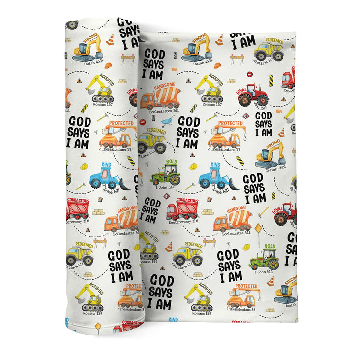 God Says I Am Swaddle Blanket