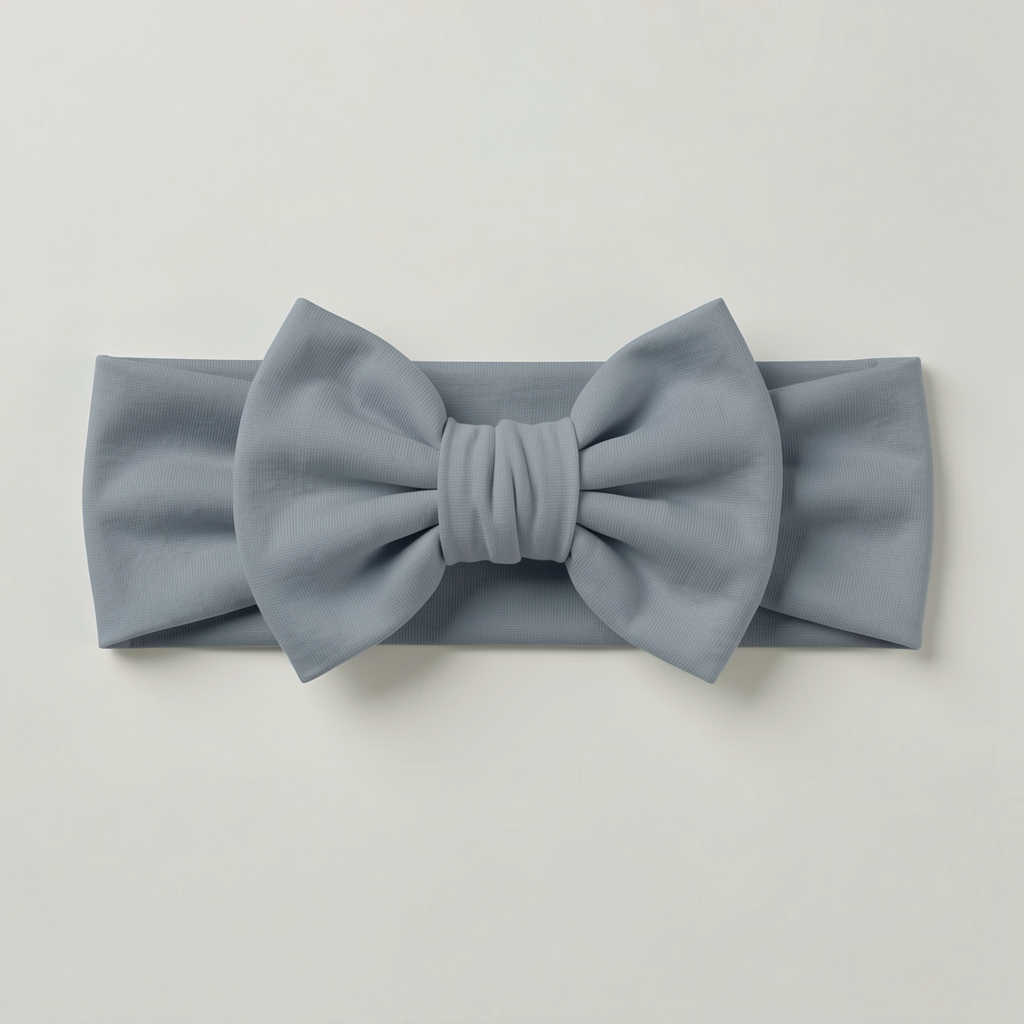 Solid Color Bamboo Luxe Bow Headband