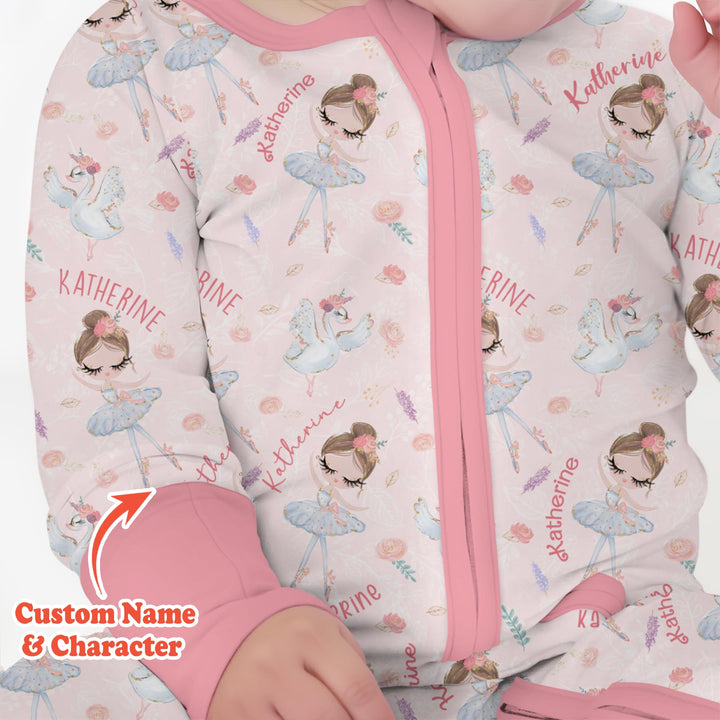 Custom Name Ballerina Doll Convertible Zippy