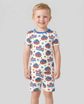 All American Dumpling Bamboo Two Piece Short Sleeve Shorts Pajama Set