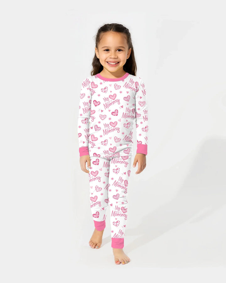 My Heart Belongs To Mommy Bamboo Two Piece Long Sleeve Pajama Set