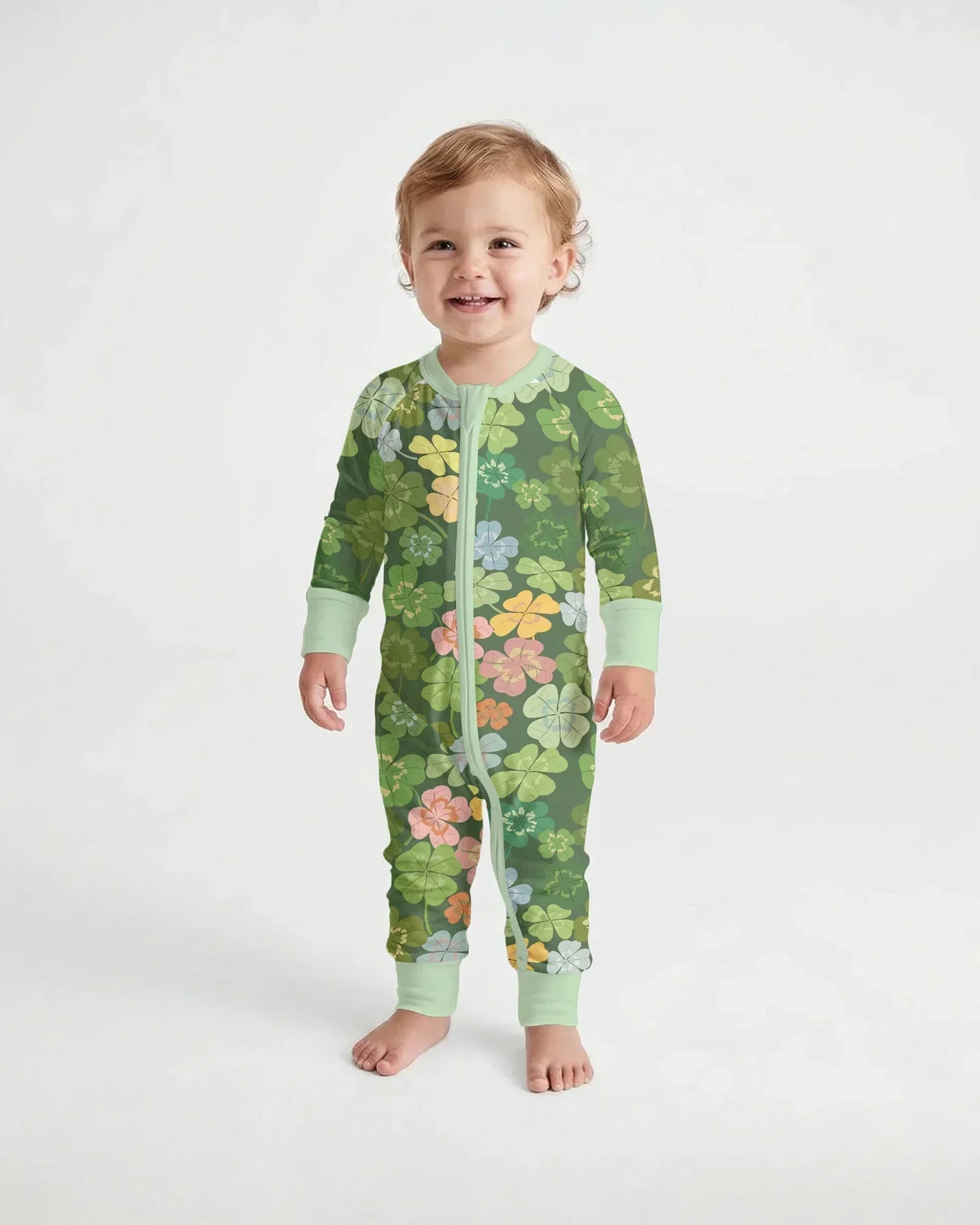 Lucky 4 Leaf Clover Bamboo Convertible Zippy