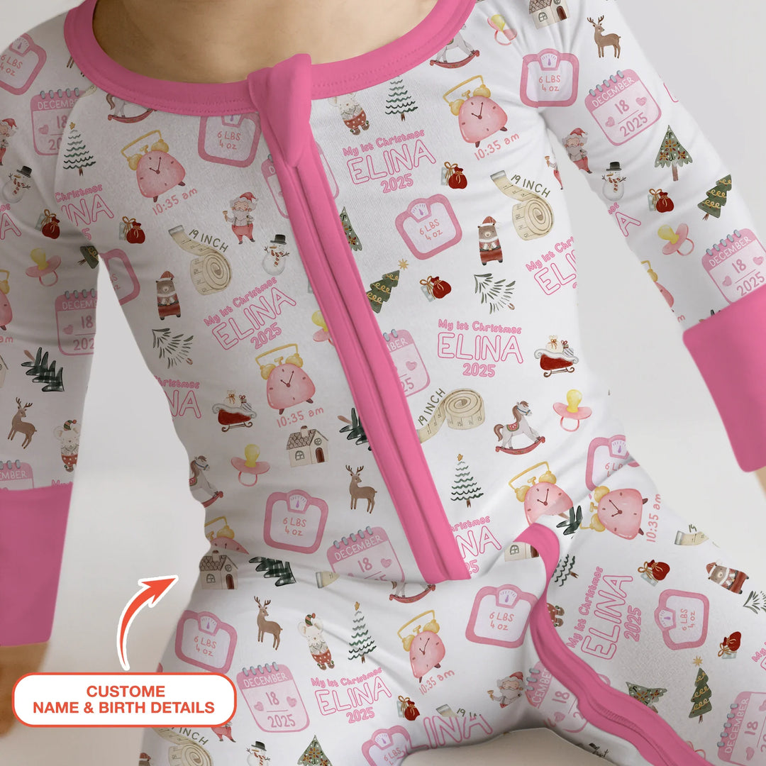 Personalized Baby's First Christmas Convertible Zippy