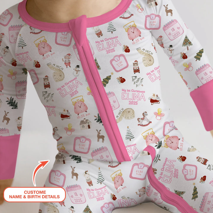 Personalized Baby's First Christmas Convertible Zippy