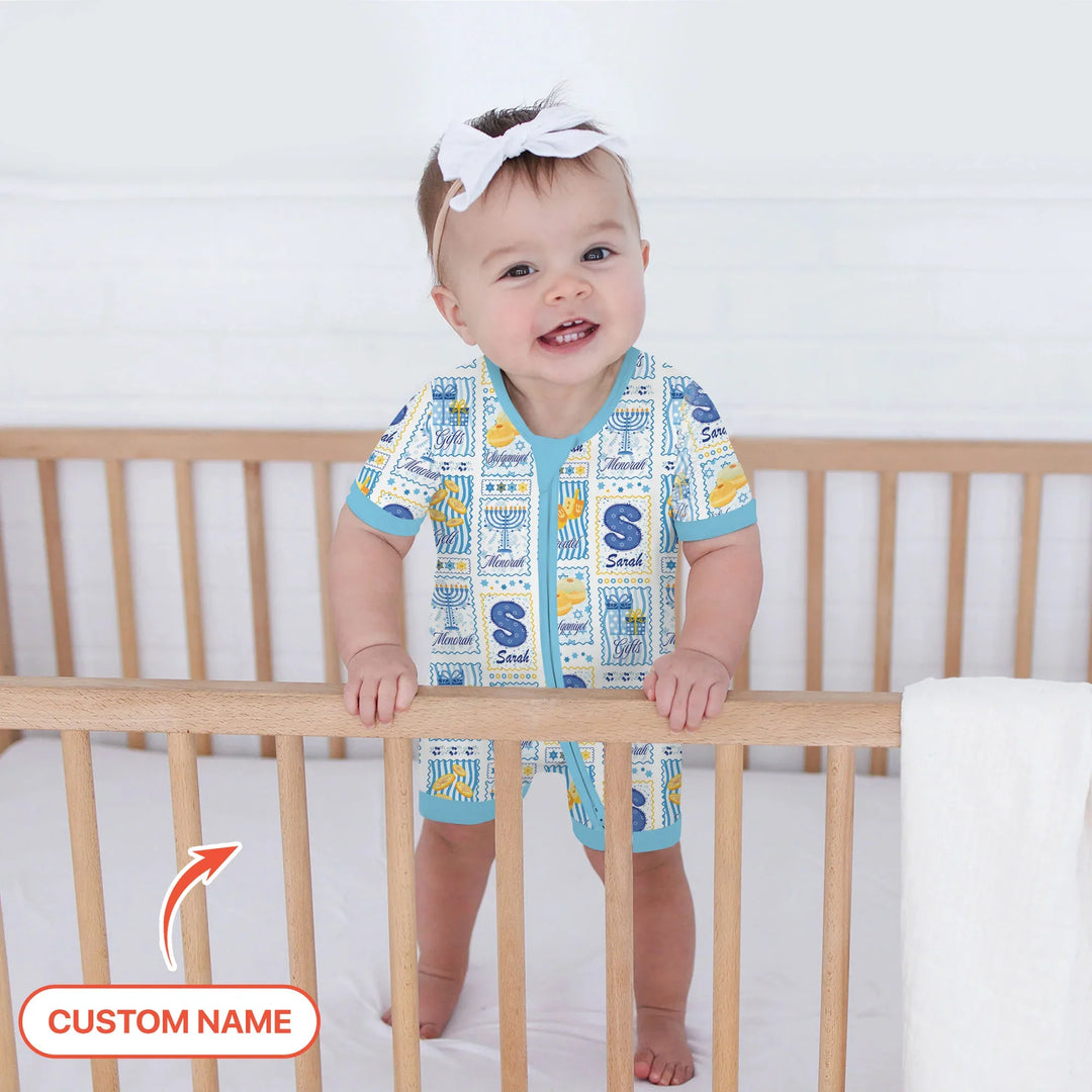 Light of Hanukkah Custom Name Shorty Zippy