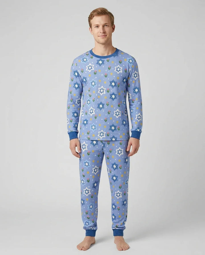 Starry Bloom Blessings Family Matching Bamboo Men's Pajama Set