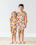 Shana Tova Rosh Hashanah Bamboo Two Piece Short Sleeve Shorts Pajama Set