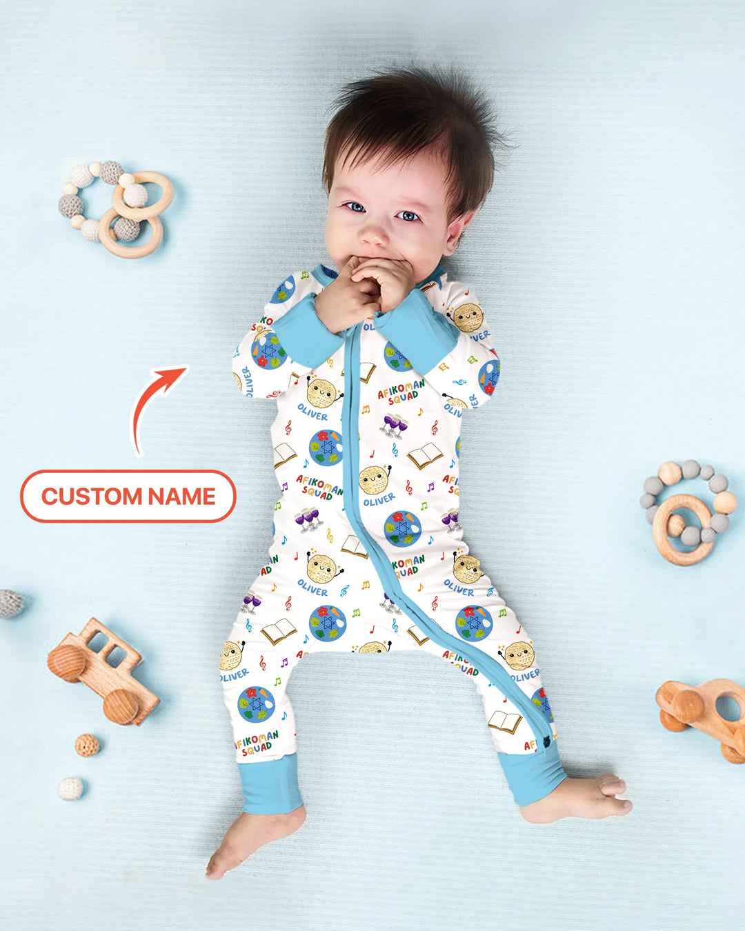 Gerippte Babykleidung mit individuellem Foto - Weich &amp; Skizzenhaft