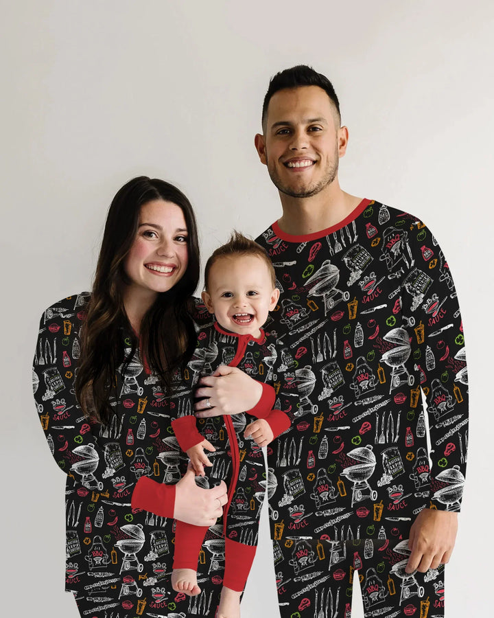 Backyard BBQ Party Family Matching Bamboo Men's Pajama Set