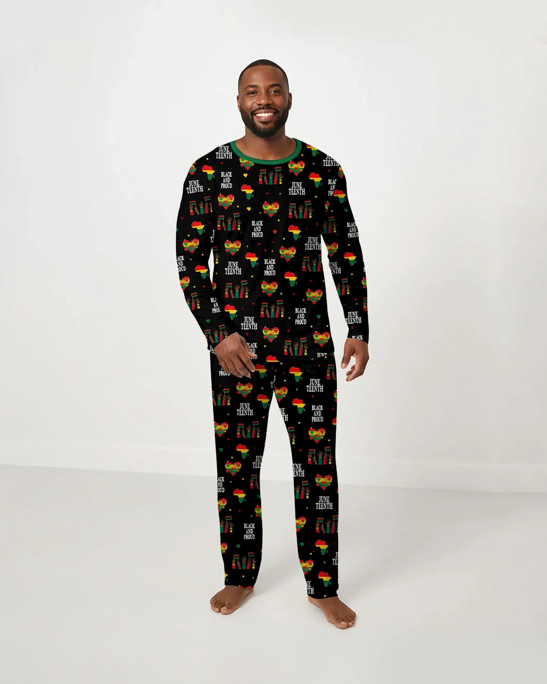 Juneteenth Black and Proud Bamboo Men's Pajama Set