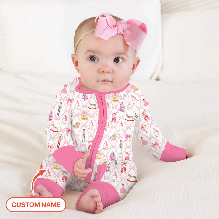 Nutcracker Sweet Dreams Custom Name Convertible Zippy , Nutcracker Sweet Dreams Custom Name Convertible Zippy - 0-3M