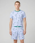 Love Makes Family Bamboo Men Short Sleeve Short Pajama Set