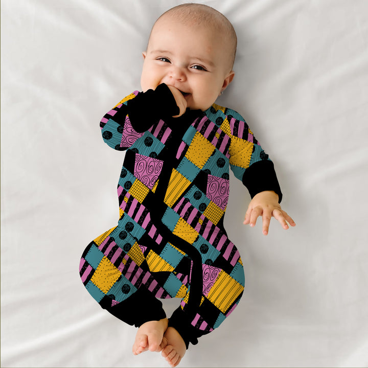 Halloween Patchwork Cartoon Convertible Zippy