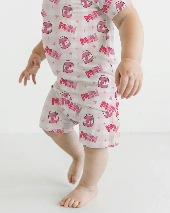 Mama & Mini Mother's Day 2026 Bamboo Two Piece Short Sleeve Shorts Pajama Set