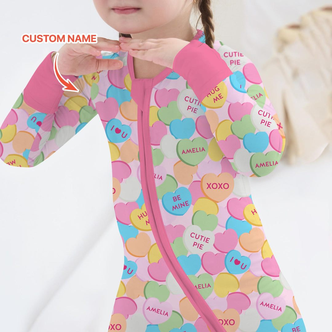 Valentine Candy Crush Family Matching Convertible Zippy