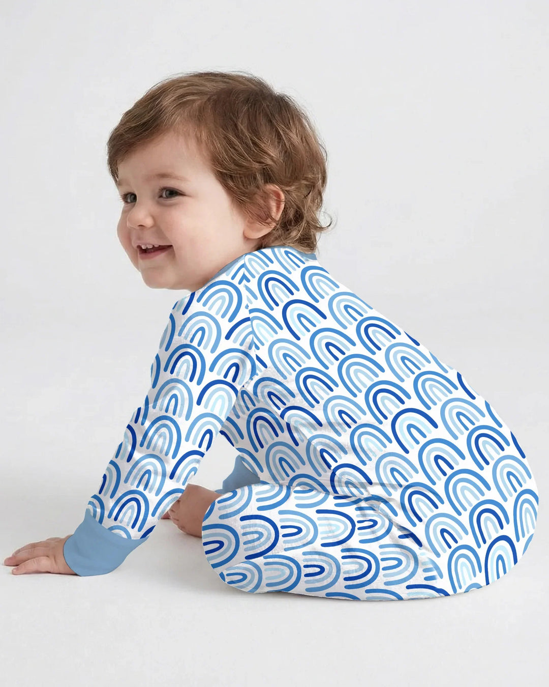 Sky Blue Rainbows Bamboo Convertible Zippy