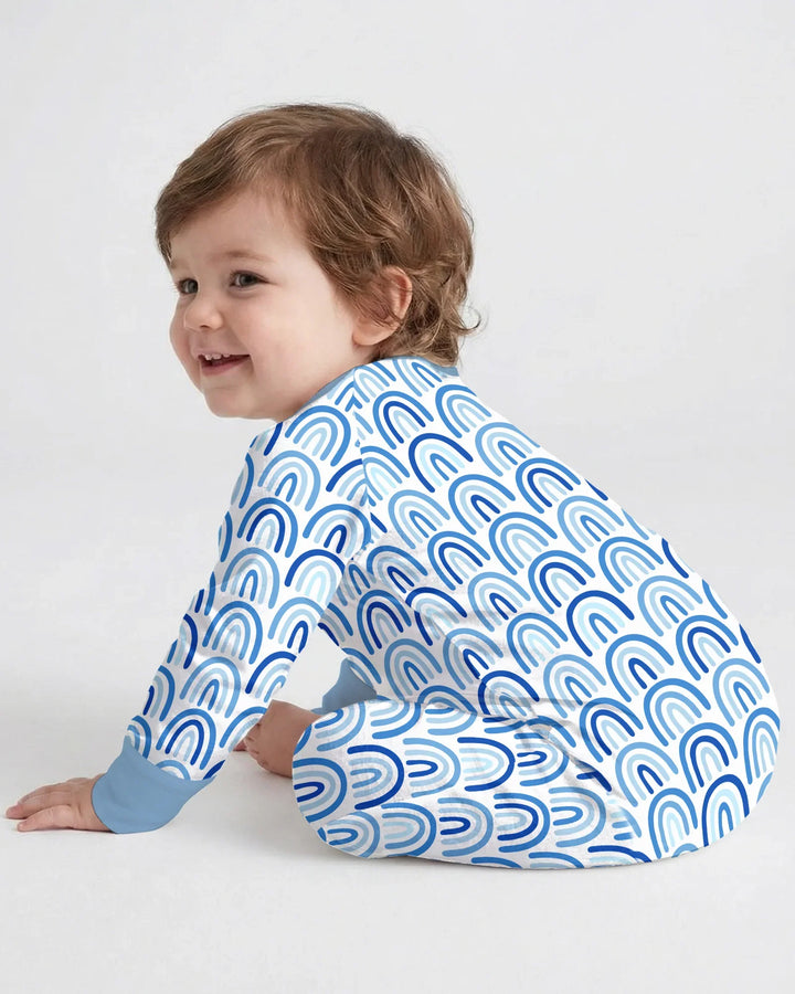 Sky Blue Rainbows Bamboo Convertible Zippy