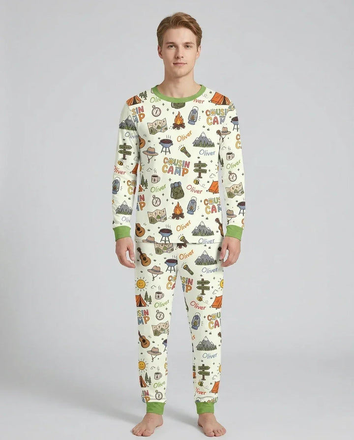 plantilla Conjunto de Pijama de Bambú para Hombre