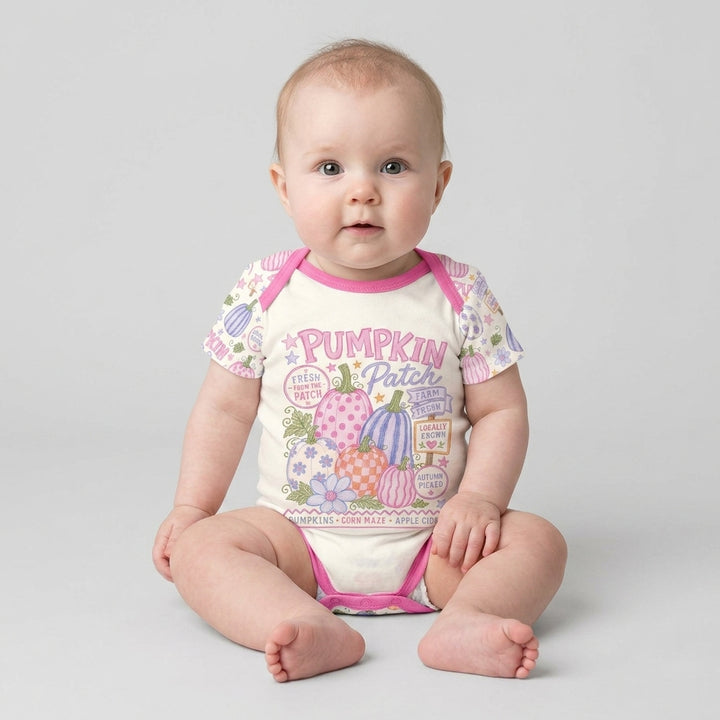Whimsical Pumpkin Patch Bamboo Bodysuit