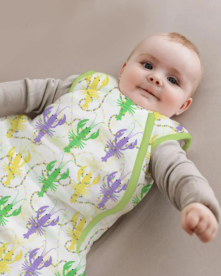 Mardi Gras Crawfish Family Matching Bamboo Sleep Bag